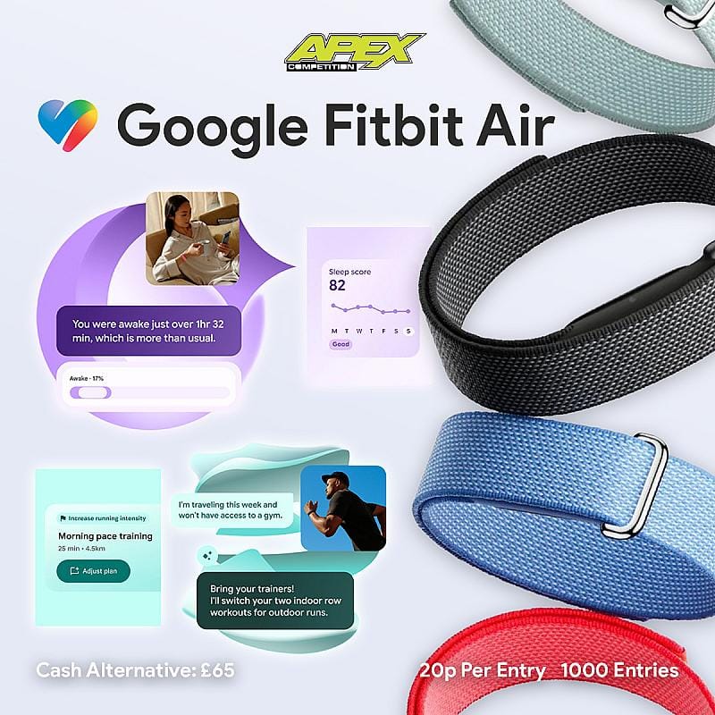 Google Fitbit Air - Wellness & Fitness Tracker - OR £65 - 11/8/2026