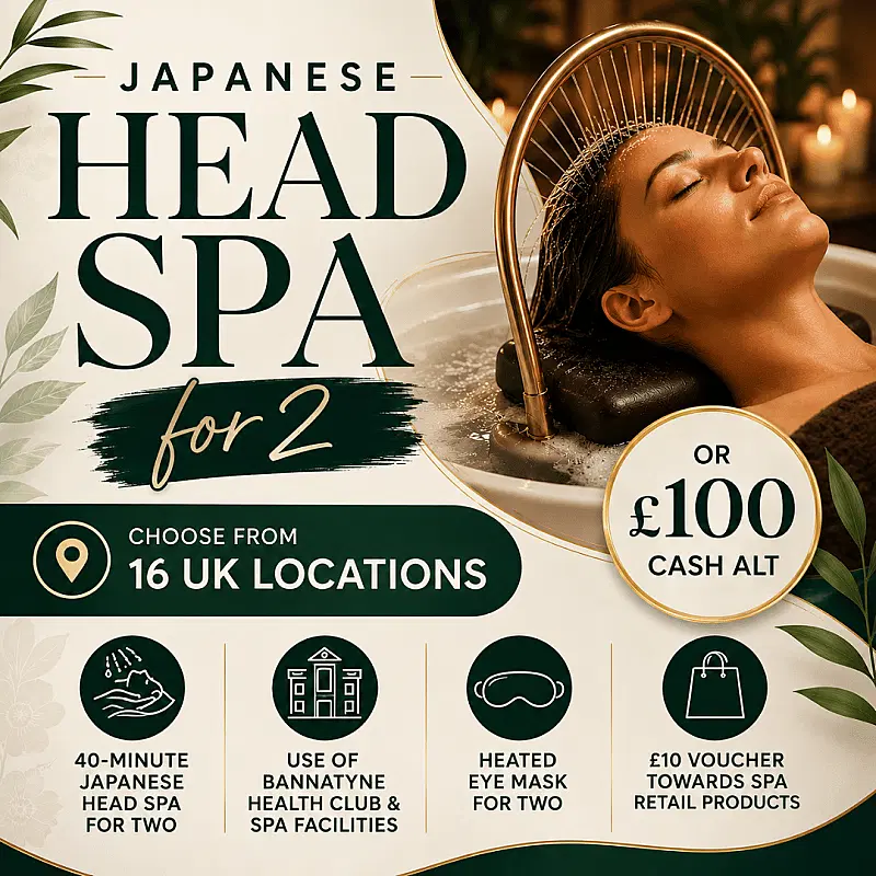 JAPANESE HEAD SPA FOR 2!