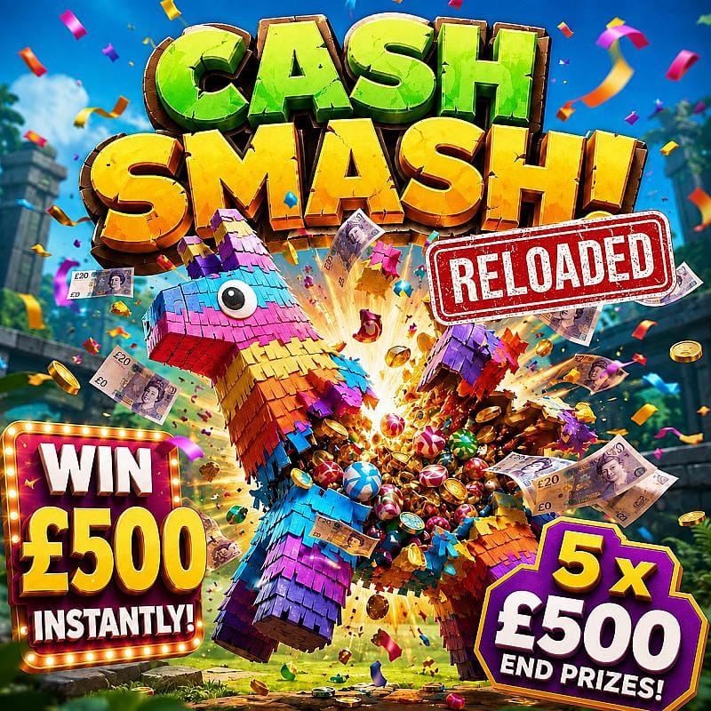 CASH SMASH! 5 WINNERS!