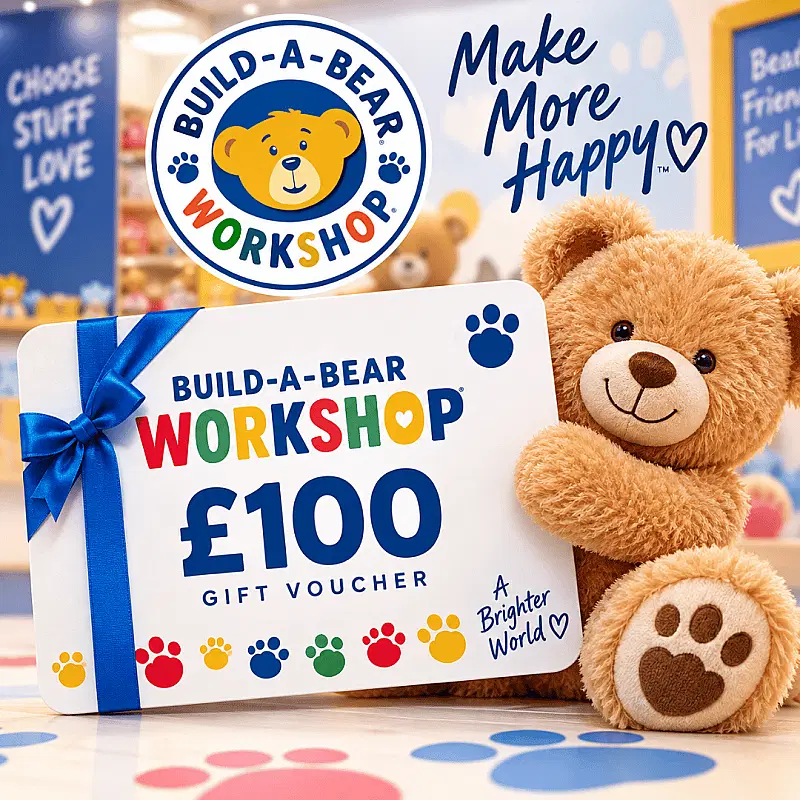 £100 BUILD A BEAR VOUCHER!
