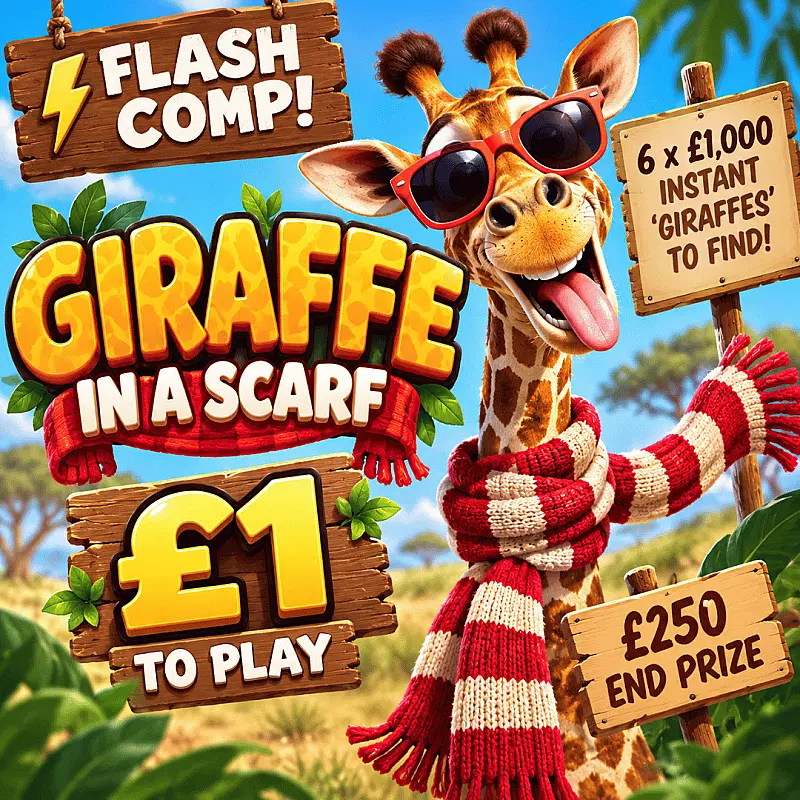 GIRAFFE IN A SCARF!