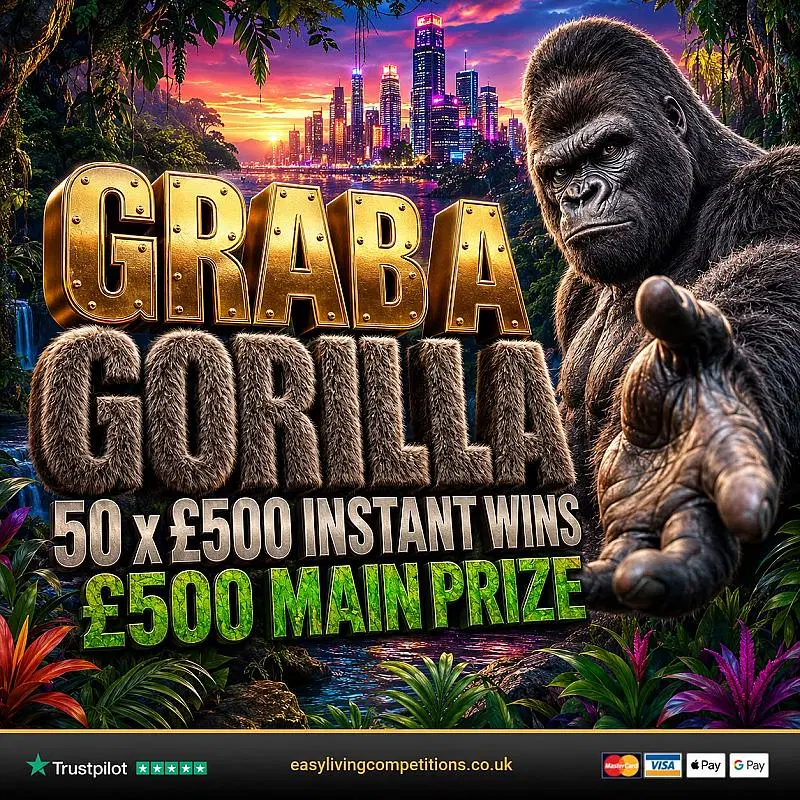 🦍 Grab a Gorilla - £500 Instant Wins