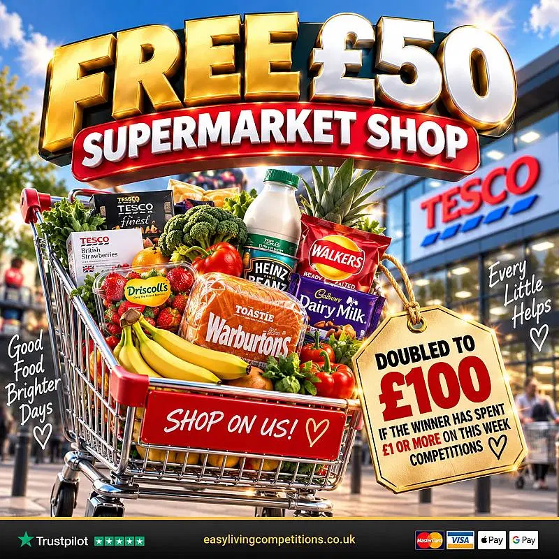 🛒 Free to Enter - £50 Supermarket Shop
