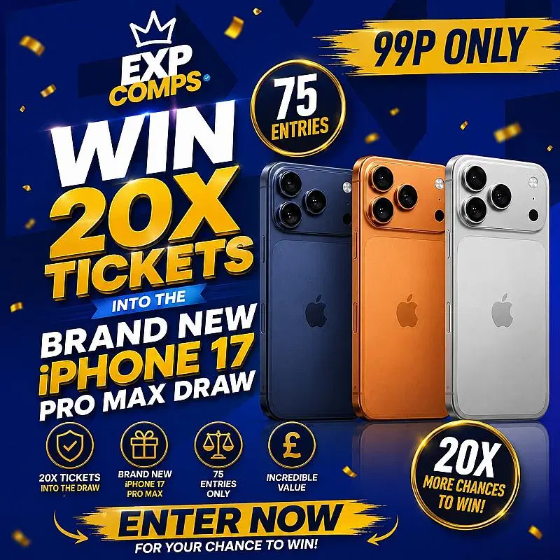 Win 20x iPhone 17 Pro Max Tickets - Draw 2