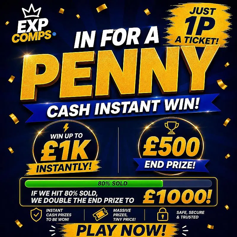 In For A Penny - Win Up To £1K Instantly - £500 End Prize!