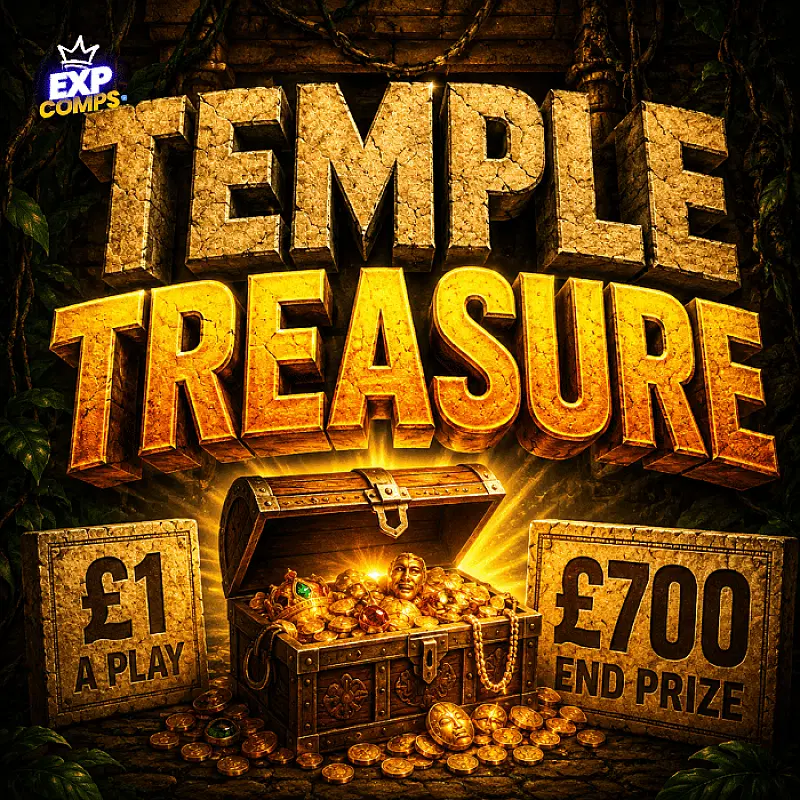 TEMPLE TREASURE | £700 END PRIZE!