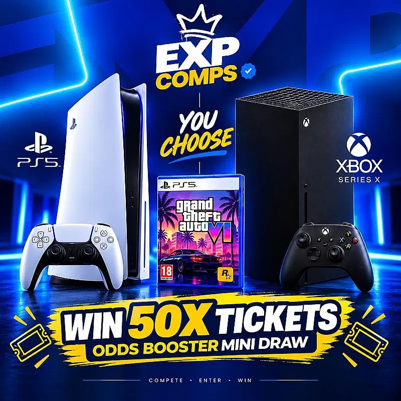 Win 50x PS5 Or XBOX Series X Tickets - Draw 1