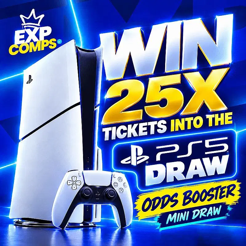 Win 25x Sony PS5 Tickets - Draw 2