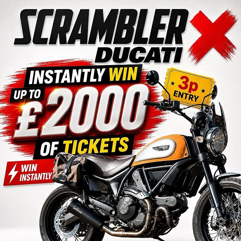 INSTANTLY WIN UP TO £2000 WORTH OF SCRAMBLER TICKETS!
