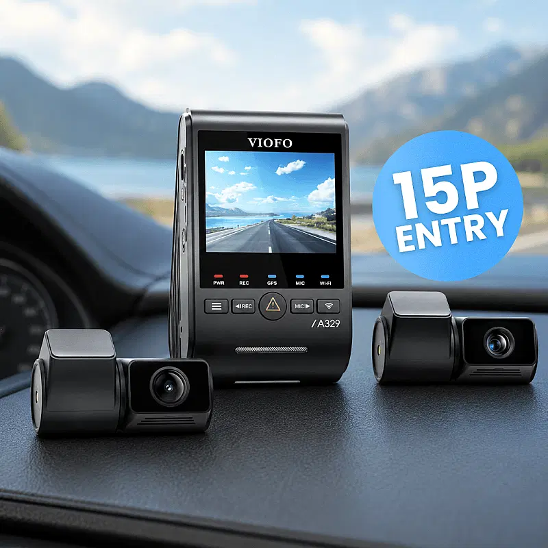 ๐ท Win This Incredible VIOFO A329S 3CH Complete Dash Cam Package! ๐