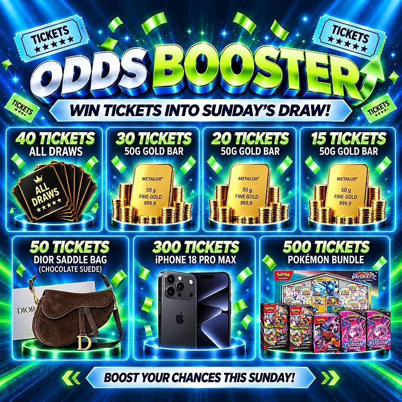 ODDS BOOSTER FOR DRAWS 04.10.26. £50 SITE CREDIT END PRIZE