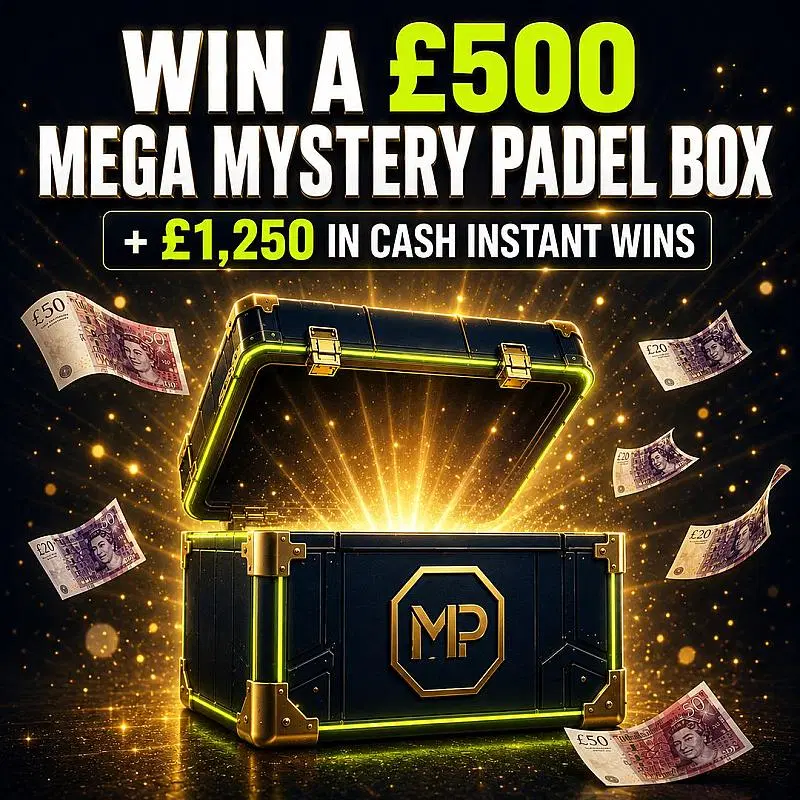 Win a £500 Mega Mystery Padel Box + £1,250 in Cash Instant Wins