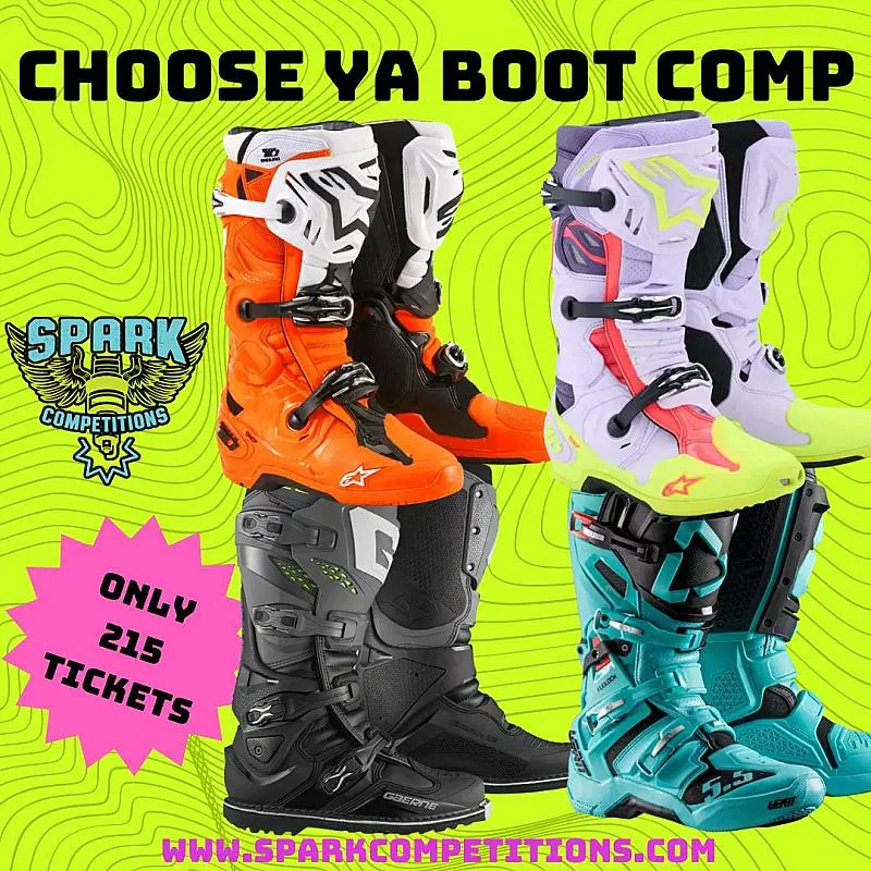 LOW ODDS BOOTS COMP! ANY MX, ENDURO OR TRIALS BOOTS!