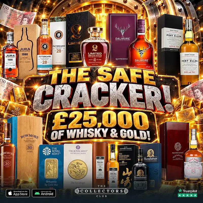 THE SAFE CRACKER! COLLECTIBLE WHISKY & SOLID GOLD!