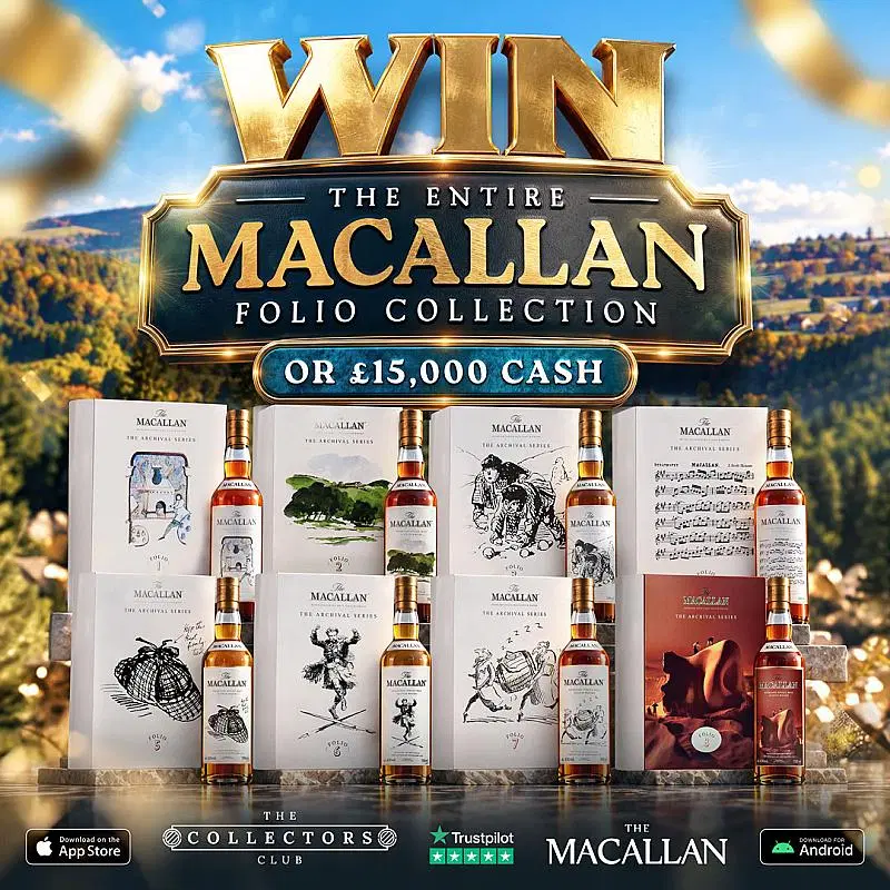 WIN THE ENTIRE MACALLAN ARCHIVAL SERIES WORTH OVER £20,000! FOLIO 1-8! + 6000 INSTANT WINS!