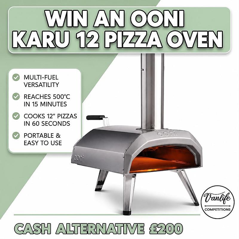 Win an ooni karu 12 pizza oven!