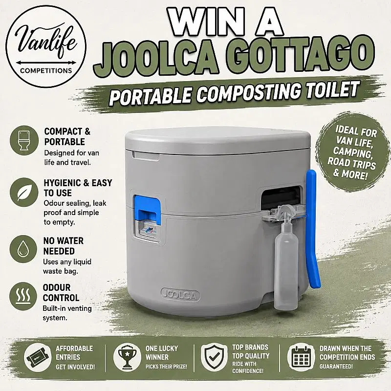 Win a joolca gottago composting toilet!