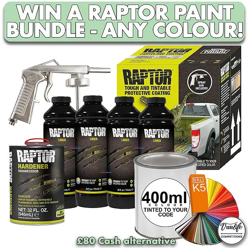 Win a raptor paint bundle!