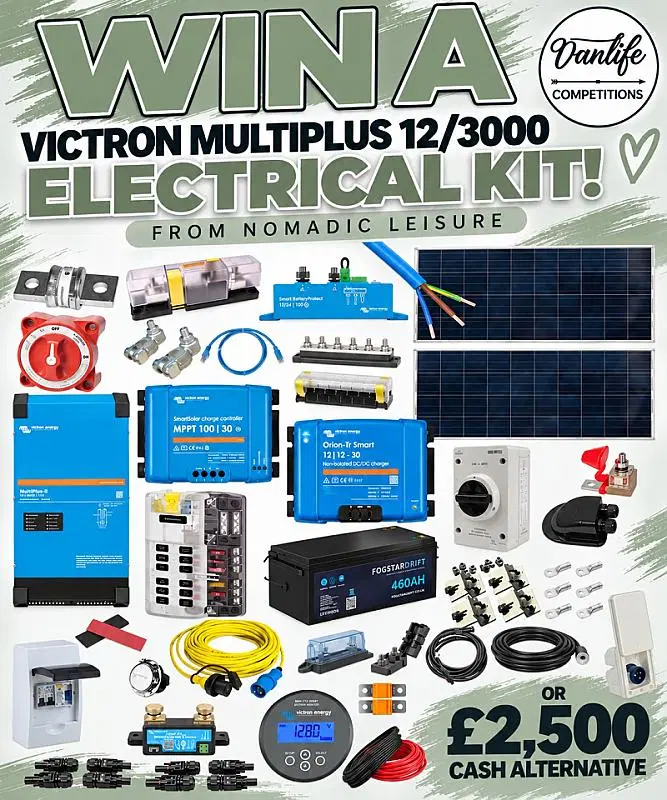 Win an Elite Victron kit from nomadic leisure!