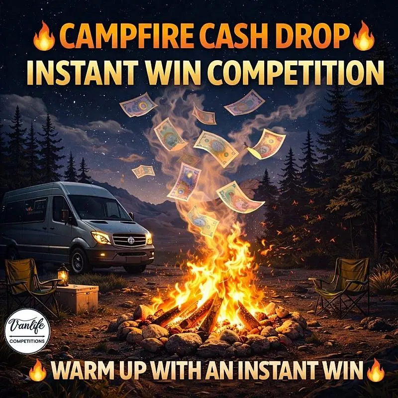 Camp Fire Cash Drop instant win comp!