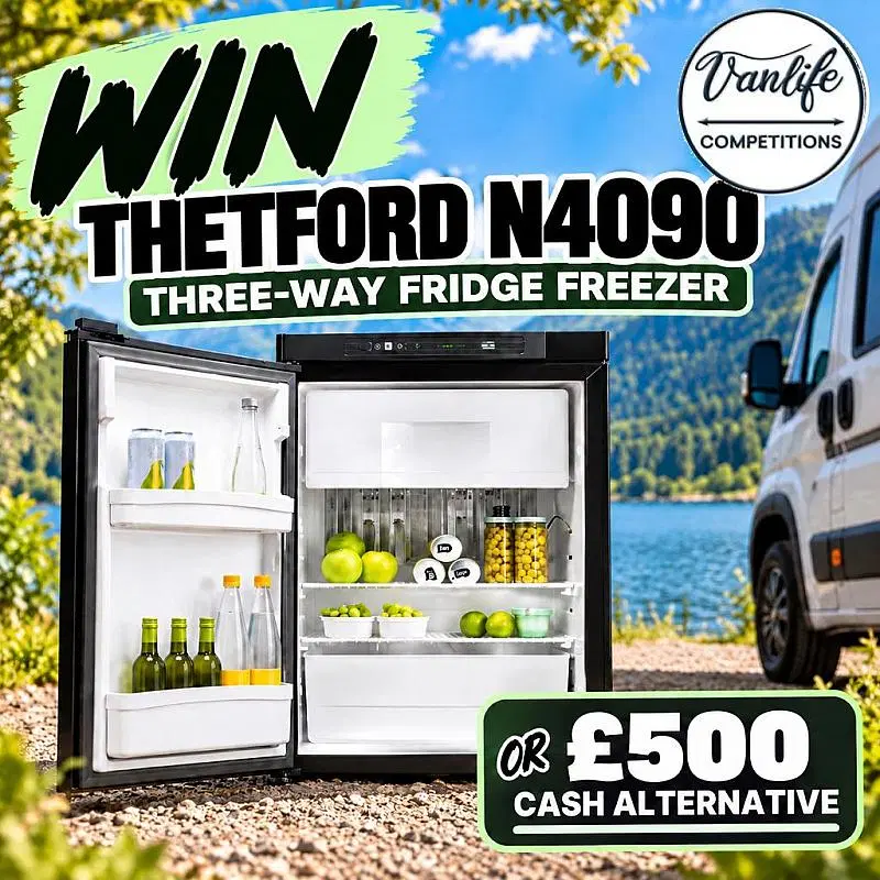 Win a Thetford 3 way fridge freezer!