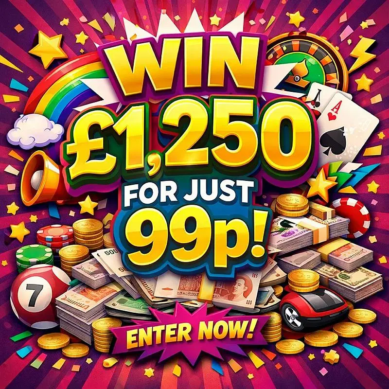 WIN £1,250 CASH FOR 99P - AUTO DRAW!
