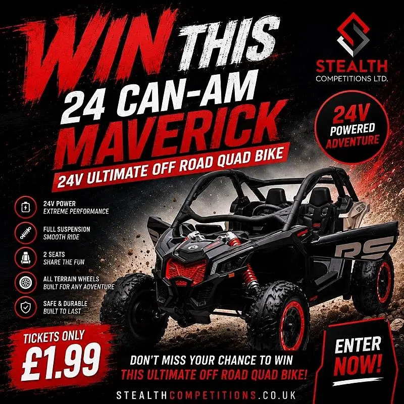 24 Can-Am Maverick 24v Ultimate Off Road Quad Bike