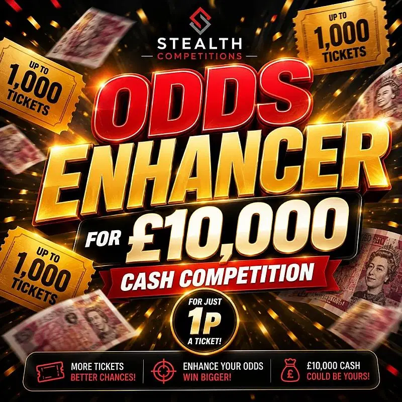 £10,0000 CASH ODDS ENHANCER COMPETITION - AUTO DRAW