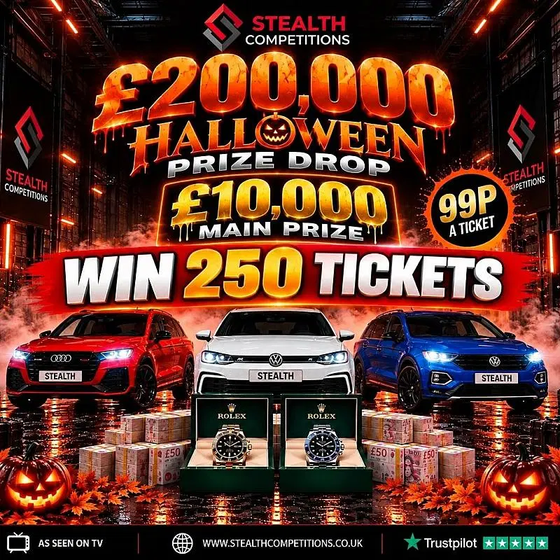 £200K HALLOWEEN PRIZE DROP MINI RAFFLE - WIN 250 TICKETS!