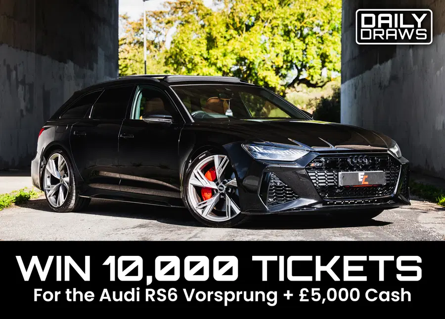 10,000 Tickets for the 2023 Audi RS6 Vorsprung + £5,000 draw