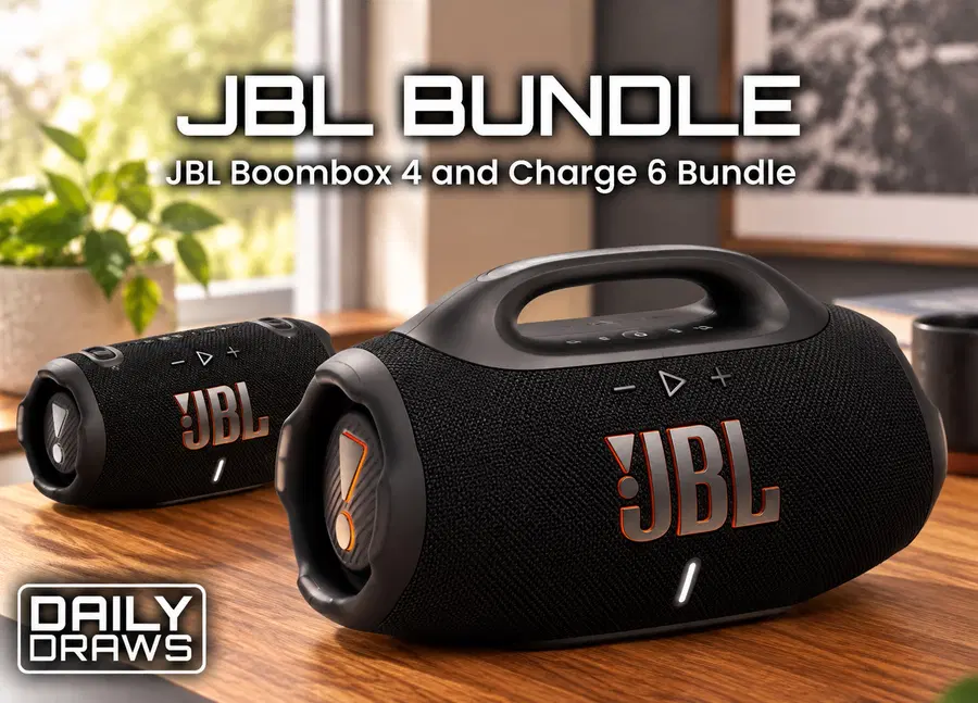 Massive bass pumping JBL Boombox 4, PLUS JBL Charge 6- The Ultimate Portable Sound Bundle