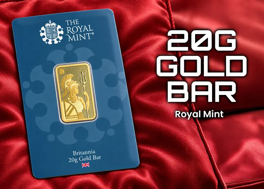 Royal Mint 20g Solid Gold Bar