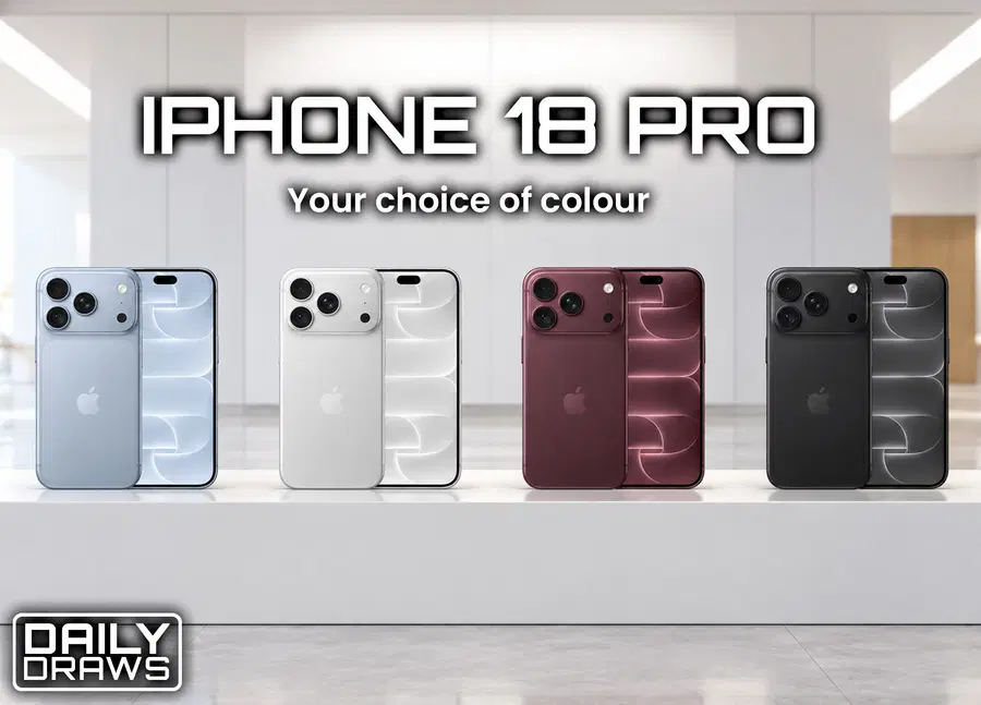 Latest iPhone 18 Pro in a choice of colours