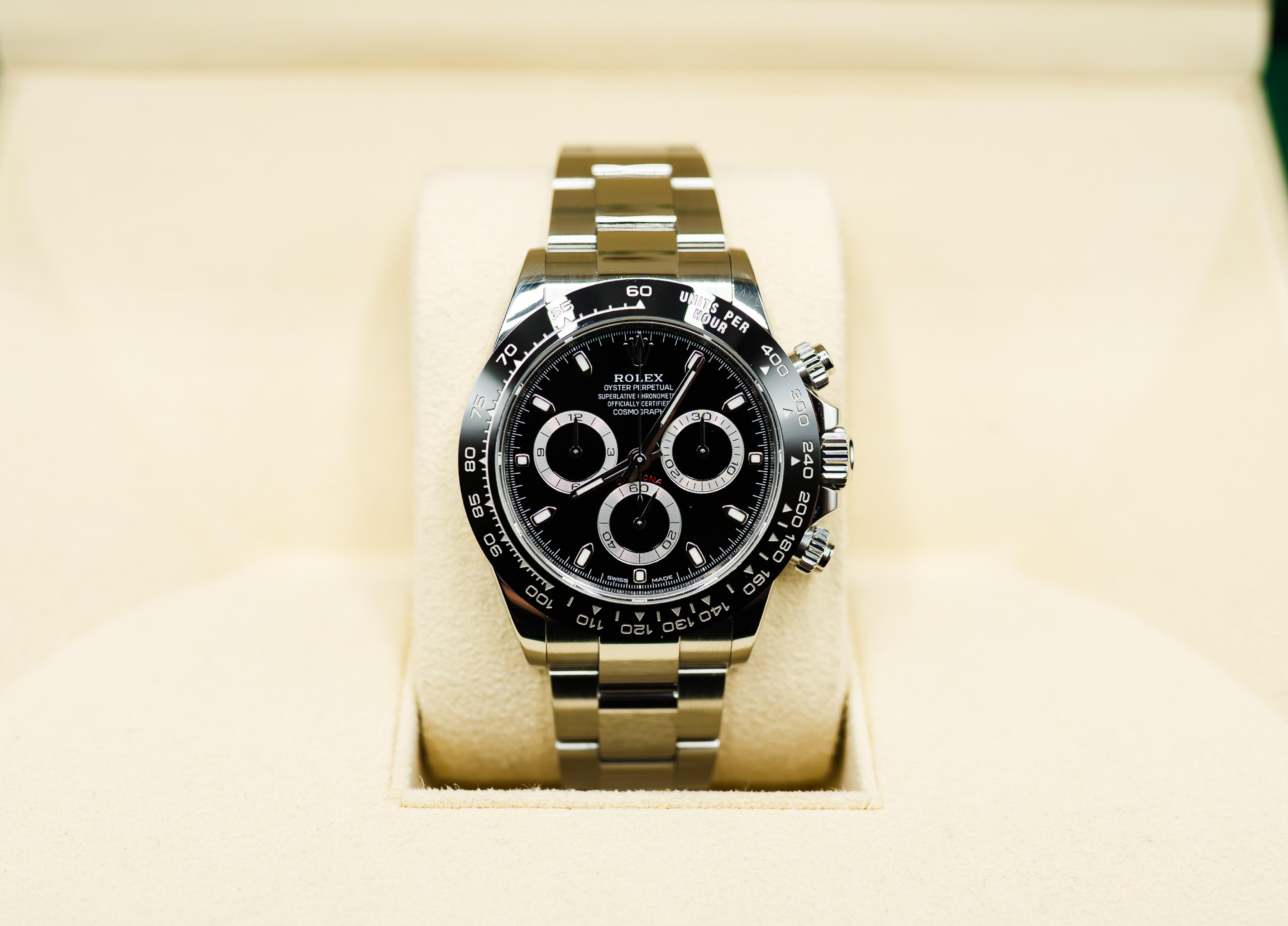 2021 Rolex Daytona Black Dial in Stainless Steel