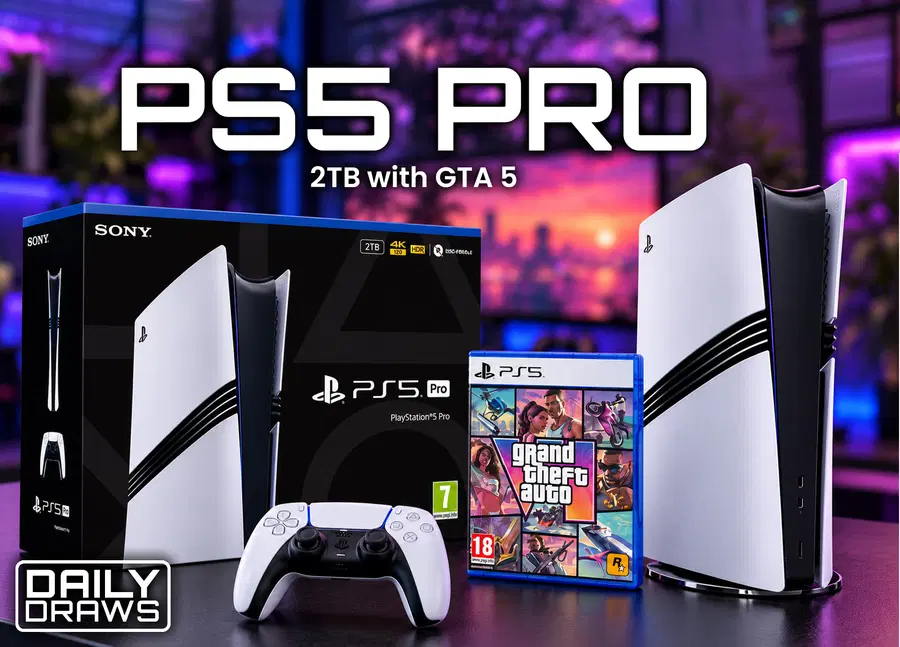 PlayStation®5 Pro Console - 2TB with Grand Theft Auto V & Disc Drive