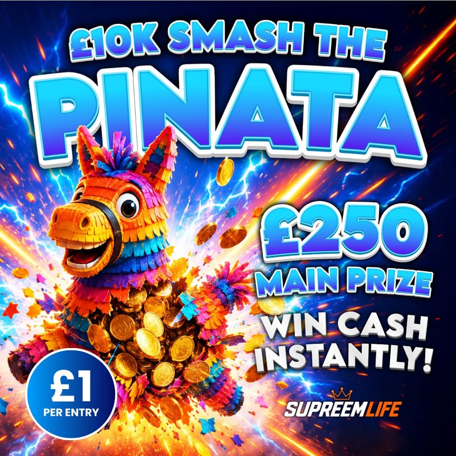 NEW £10,000 SMASH THE PINATA! £1 PER HIT!