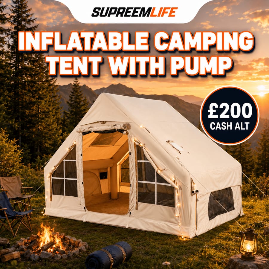 Inflatable Camping Tent with Pump