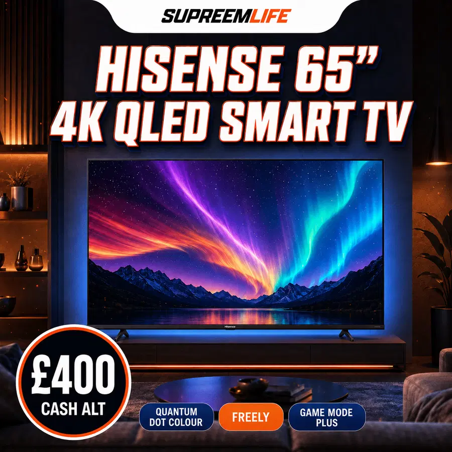 Hisense 65” 4k QLED SMART TV