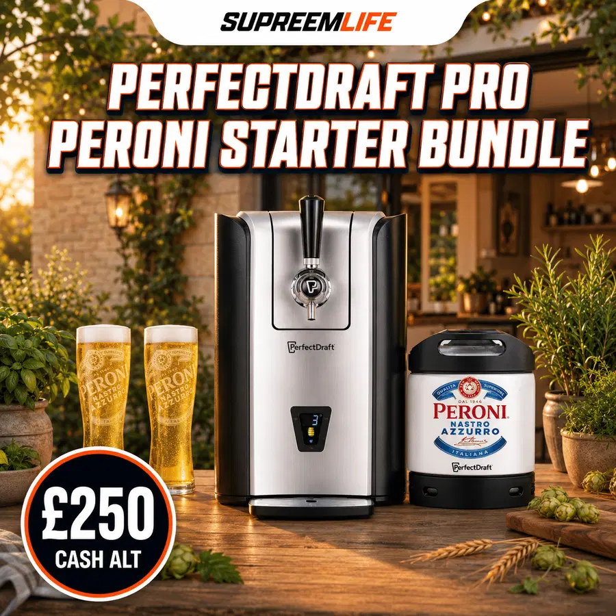 PerfectDraft Pro Peroni Nastro AzzurroStarter Bundle or £250 Cash