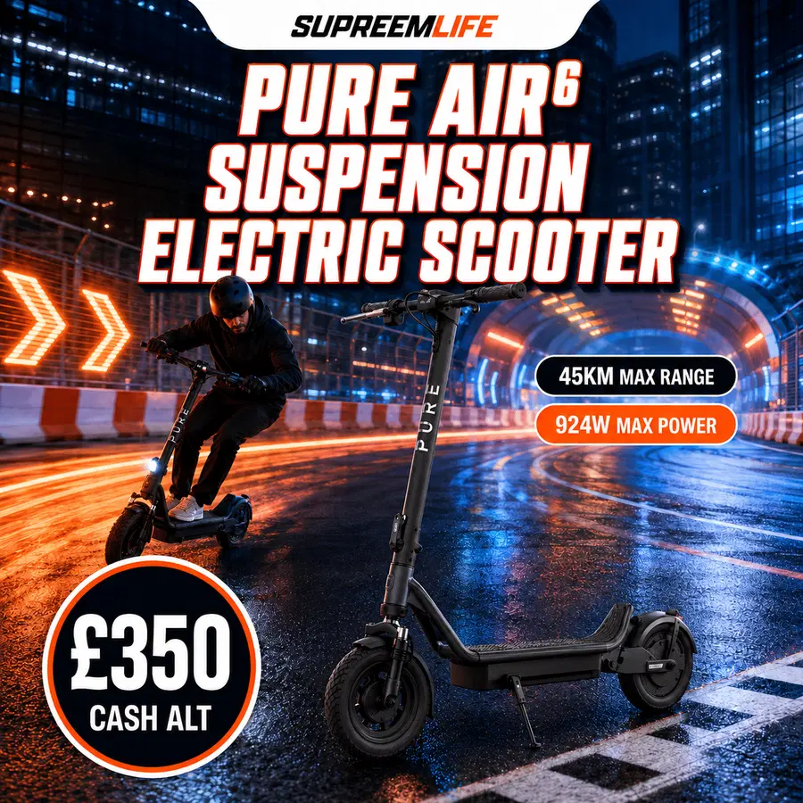 Pure Air⁶ suspension electric scooter