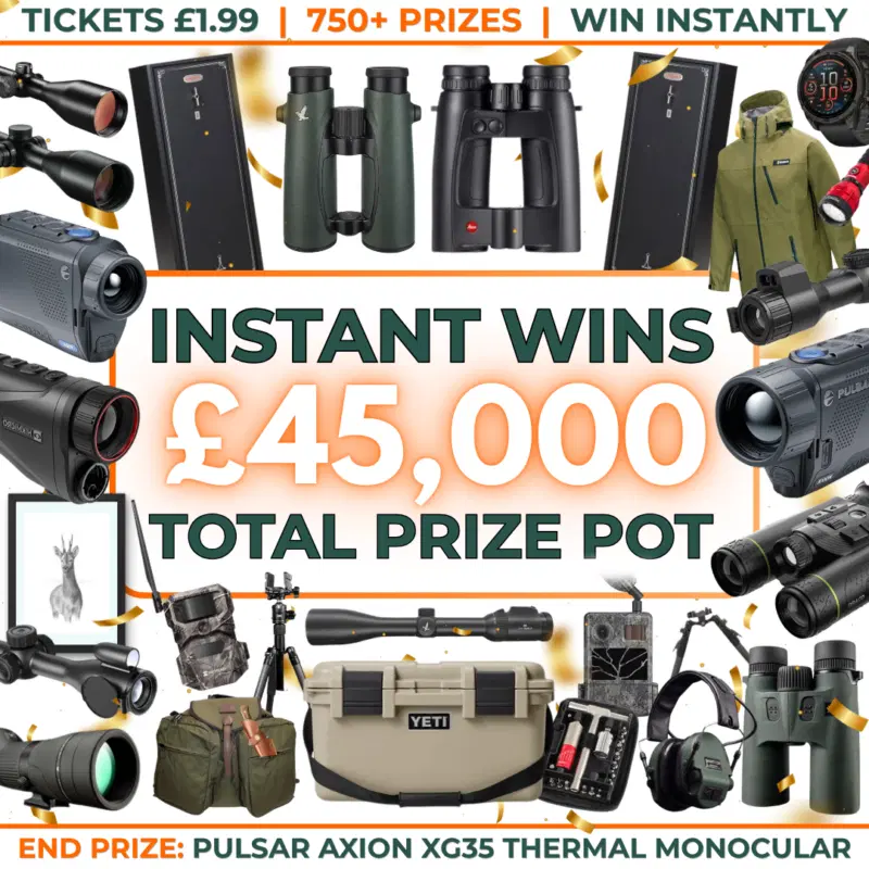 £45k Prize Pot – Instant Wins – End Prize: Pulsar Axion XG35 Thermal Monocular (Auto Draw)