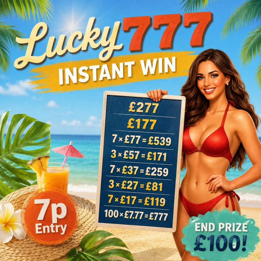 Lucky 7s Instant Slots #4 (£100 End Prize)