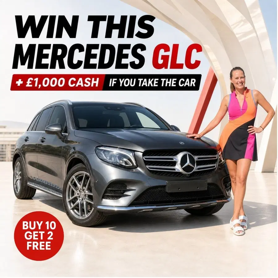 Win this Mercedes-Benz GLC 250d + £1,000 (or £10,000 Cash Alt)