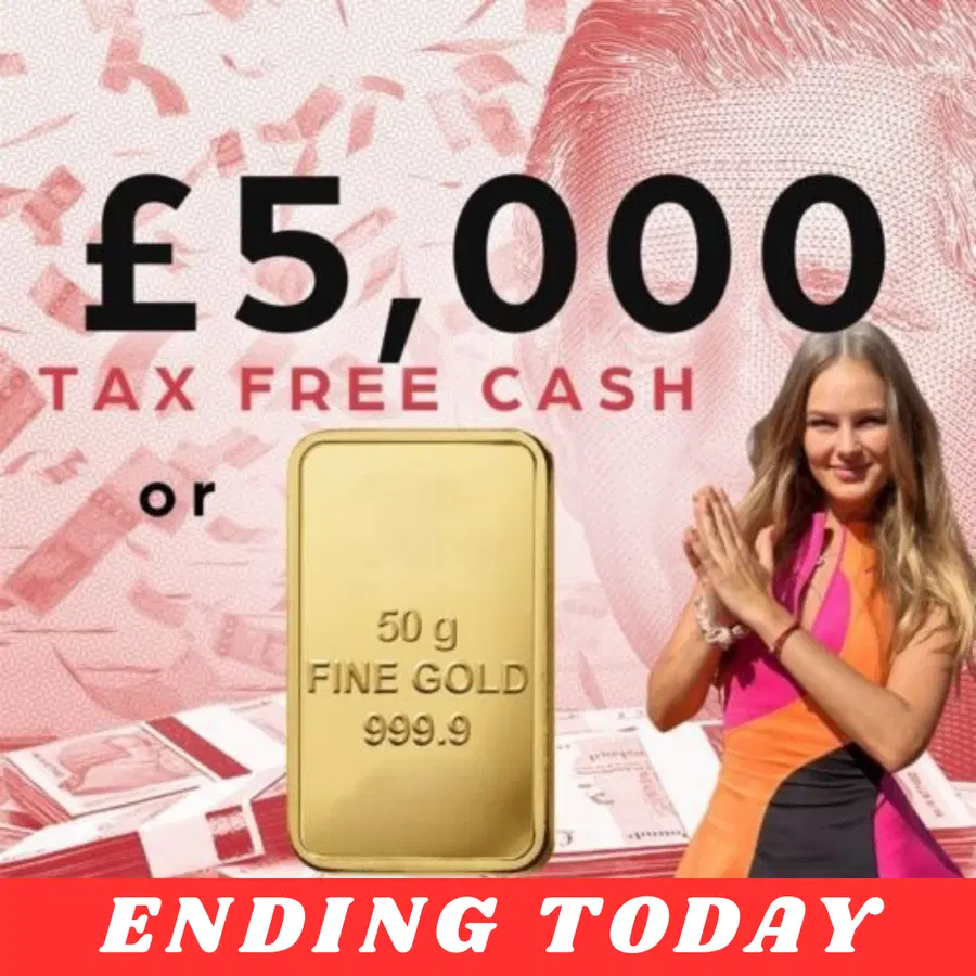 Win £5,000 Tax Free Cash or 50g Fine Gold Bar #3 (AutoDraw)