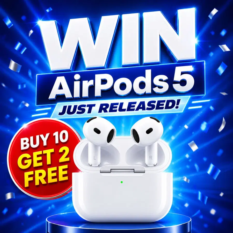 Win Apple Airpods 5 – JUST RELEASED (£100 Cash Alt) #3