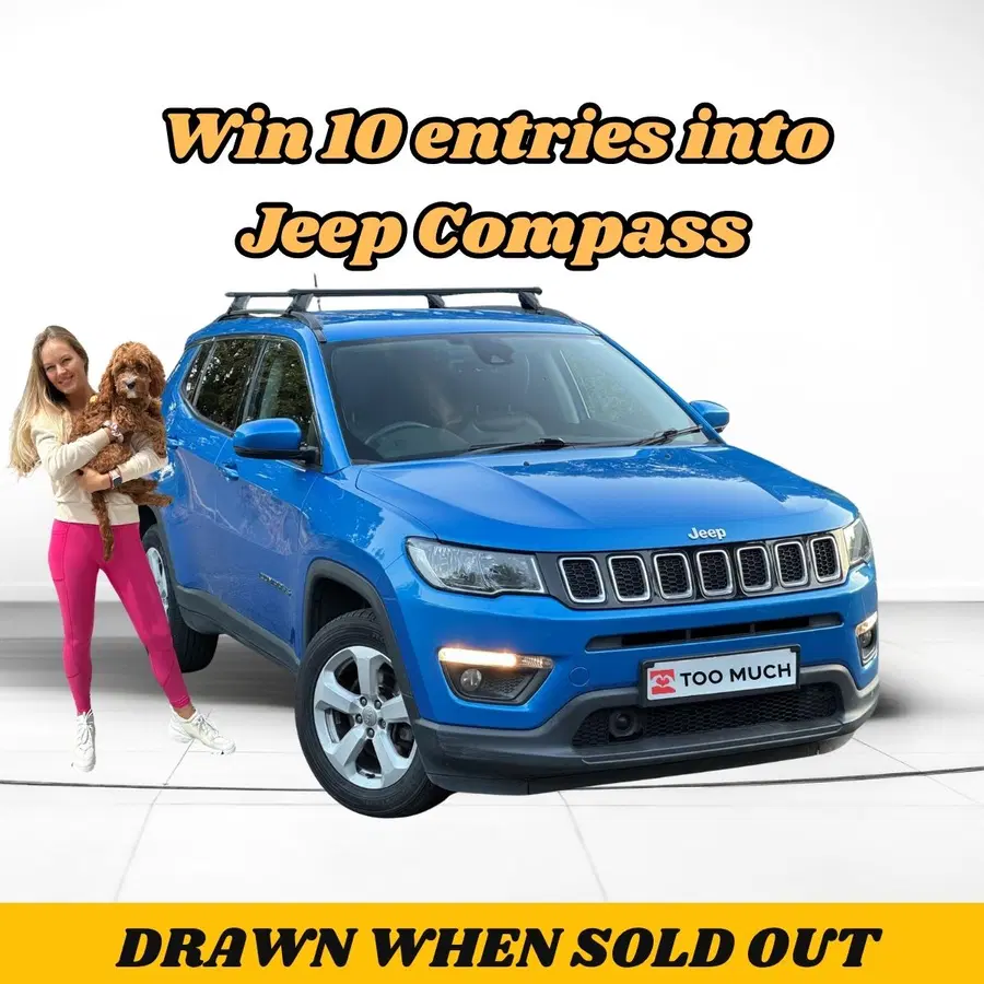 Win 10 entries into Jeep Compass – Ultra Low Odds