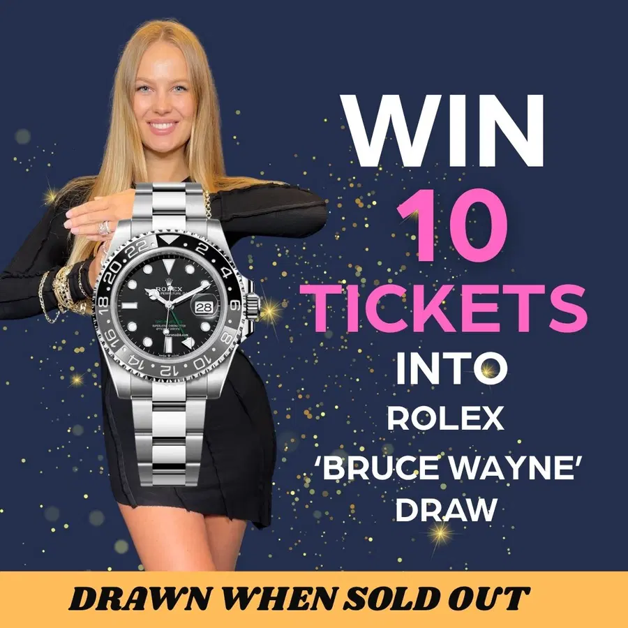 Win 10 entries into Rolex Bruce Wayne – Low Odds (AutoDraw)