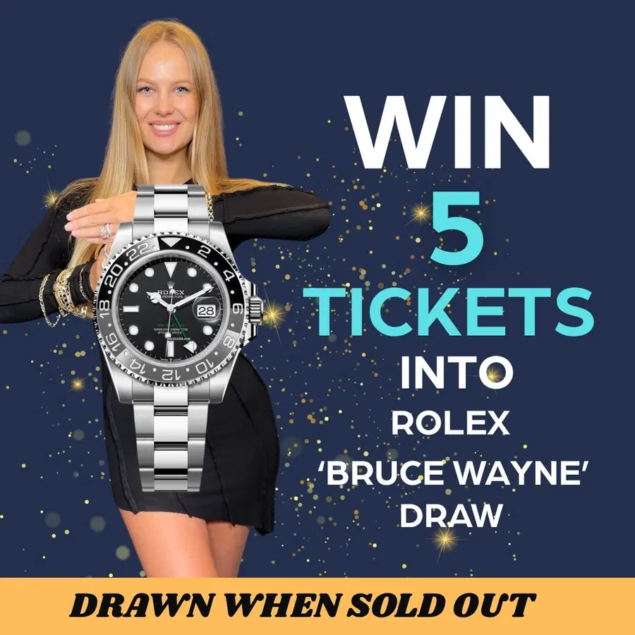 Win 5 entries into Rolex Bruce Wayne (AutoDraw)
