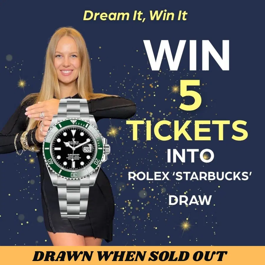 Win 5 entries into Rolex Starbucks