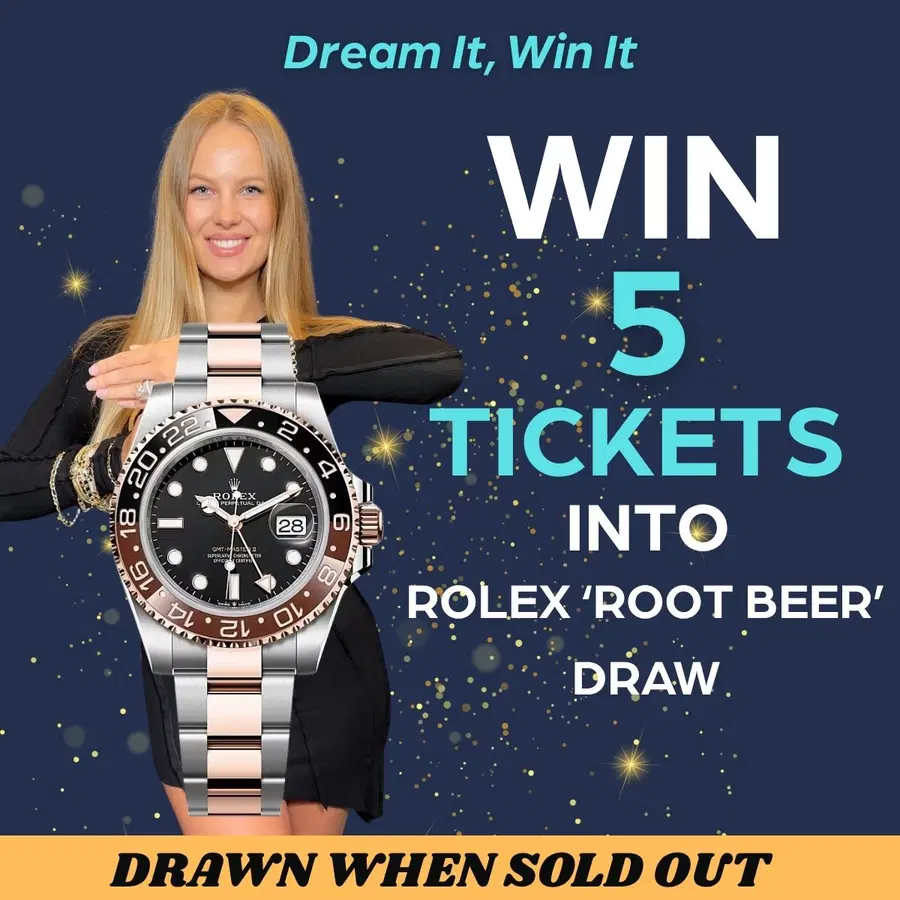 Win 5 entries into Rolex Root Beer (AutoDraw)